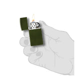 Encendedores ZIPPO Slim® Green Matte 1627