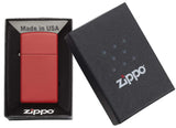 Encendedores Zippo Slim® Red Matte 1633